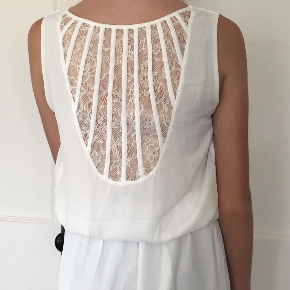 White Naked Zebra Dress - Picture 3 of 4